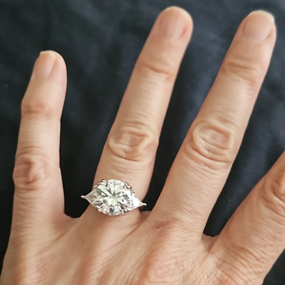 Gorgeous Rare Classic Oval Stone Ring 5 Carats - Picture 6 of 9